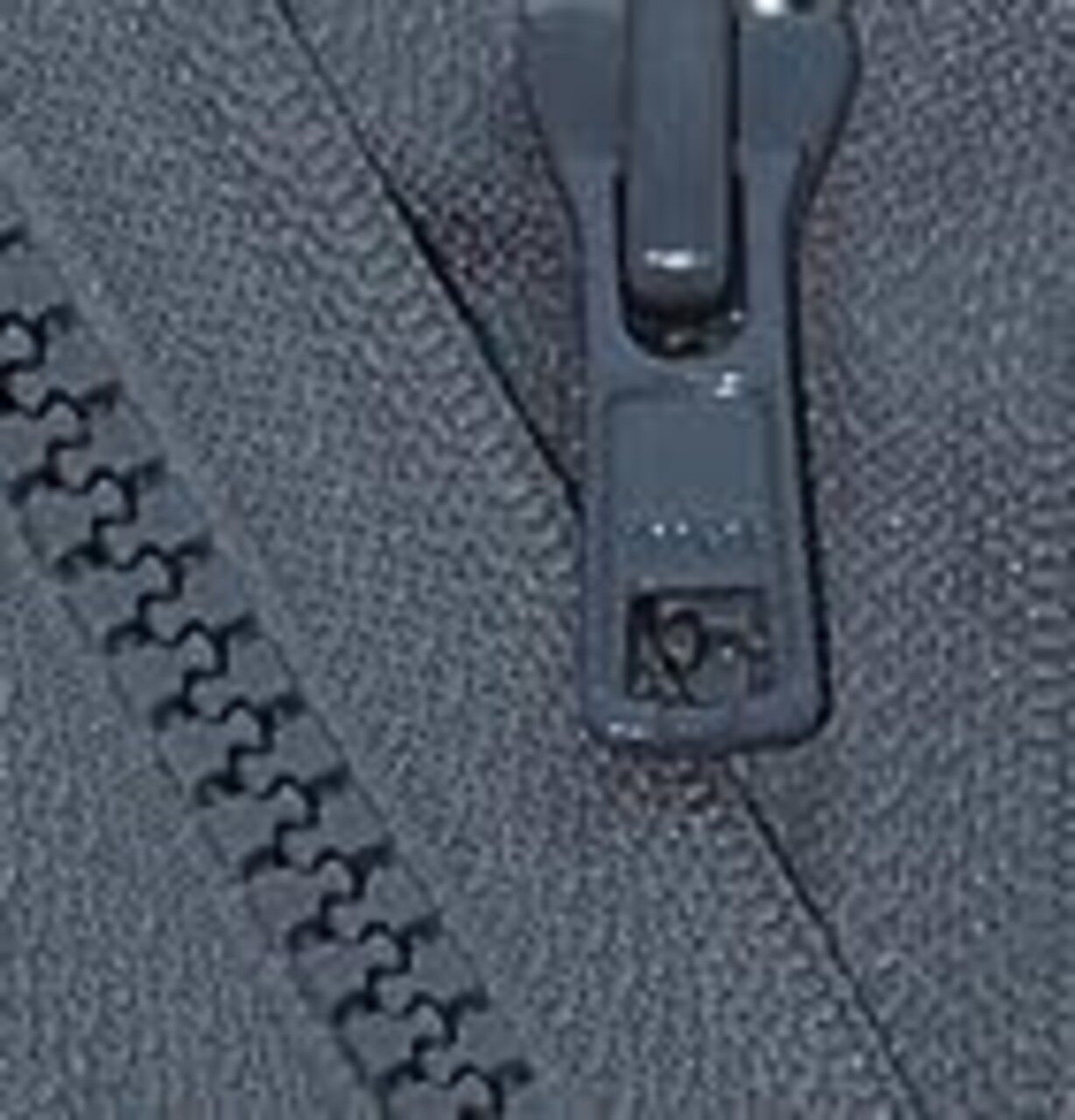 YKK 24" Vislon Zipper ~ YKK #5 Molded Plastic Sport Zipper ~ Separating - 579 Dark Grey (1 Zipper/Pack)